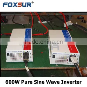 600W Inverter Pure Sine Wave 24V DC to 110V AC for PV System, DC to AC Industrial Products Metal Case. thumbnail-1