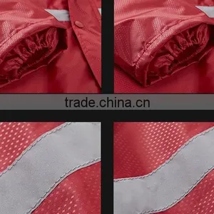 Fashion Outdoor Hood Raincoat With Reflective Stripe thumbnail-4