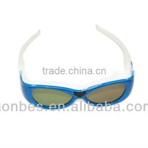Universal 3D Active Shutter TV Glasses Dual IR & Bluetooth Communication for Kids thumbnail-1