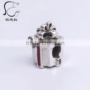Namel ew New Desing ed Red Enamel Charm Beads thumbnail-2