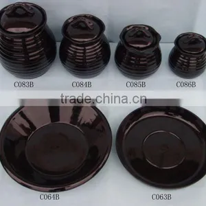 Black Glazed Ceramic for Daily Use thumbnail-1