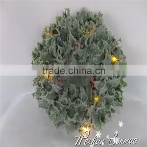 Wall Decoration Artificial Led Topiary Wreath With Battery thumbnail-2