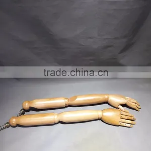 Male Wooden Arms Brown Color Wooden Arms Ancient Brown Wooden Arms Display Mannequn's Long Arms thumbnail-4