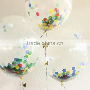 2016 Hot Sale 12-36inch Round Latex Transparent Balloons For Wedding Decoration Party Decoration With Tassels Most Popular thumbnail-5