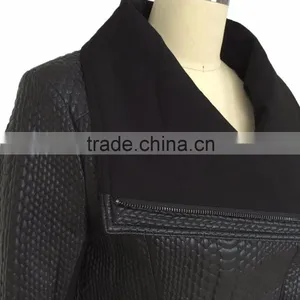 Women Black Faux Fur Coat 2016 Latest Design thumbnail-3