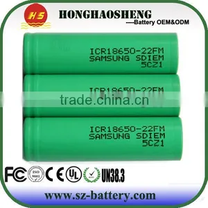Samsung 3.7v ICR Battery 22FM 2200mah 18650 Batteries thumbnail-2