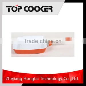 Colorful Pressed Non Stick Metallic Paint Aluminium Grill Pan Supplier's Choice thumbnail-1