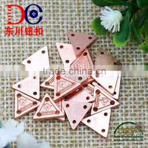 Custom Brand Logo Label Tag Nickel Plate Metal Plate for Garment thumbnail-3