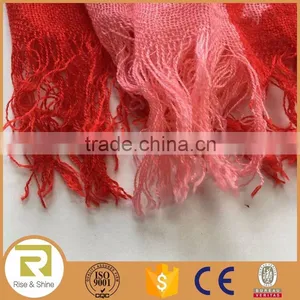 Wholesale 100% Polyester Stars Printed Fringed Shawl Scarf thumbnail-2