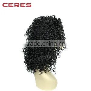 Ceres Factory Wholesale Lace Front Kinky Curly Wig Afro Kinky Human Hair Wig for Black Women thumbnail-5