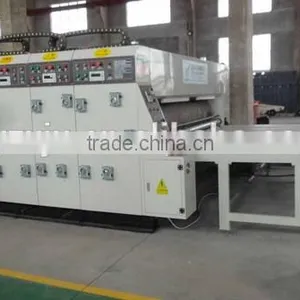 Semi Automatic Printing and Slotting Die Cutting for Carton Box thumbnail-1