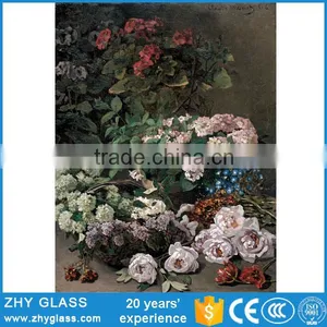 Beautiful Home Decoration Glass Painting Designs Of Flowers thumbnail-1