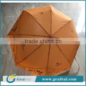 Good Quality 190T Pongee Promotion Three Fold Umbrellas for Brand Logo Printing thumbnail-1