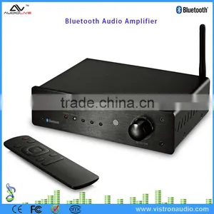 Class D 2X50W RMS 4ohm Professional Wireless Bluetooth Home HiFi Audio Amplifier thumbnail-1