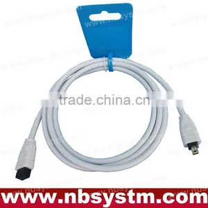6FT FIREWIRE CABLE 6 TO 4 PIN IEEE 1394 ILINK PC MAC thumbnail-1
