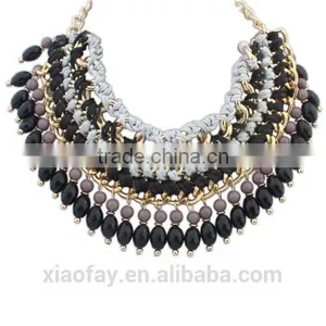 105945 Wholesale Fashion Statement Jewelry, Germanium Alloy Statement Necklace Jewelry thumbnail-5