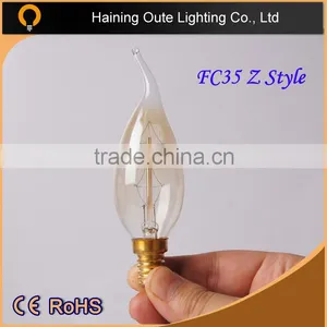 C35 Vintage Edison Candle Filament Light Bulb E14, FC35 Incandescent Candle Bulb thumbnail-1