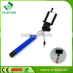 Most Popular Aluminum Alloy Wired Extendable Selfie Stick Monopod thumbnail-3