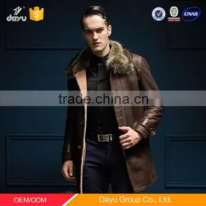 High-end Men Business Winter Coat Custom Made Tailor Made Overcoats Varsity Leather Woolen Jacket thumbnail-1