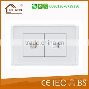 EU Standard Tel/Computer/SCHUKO/TV/SAT/FRENCH Wall Socket thumbnail-2