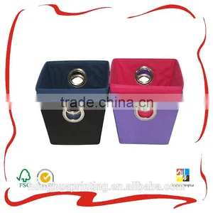 Non-woven Trapezoidal Fabric cd Storage Box With Grommet thumbnail-1