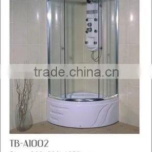 TB-A1002 Bathroom Shower Cabin ,shower Enclosure,wooden Roof Steam Shower Room thumbnail-1