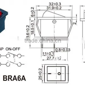 Chzjcz/on-off-on Rocker Switch,rocker Switch 4 Pin On-off,carling Rocker Switch thumbnail-3