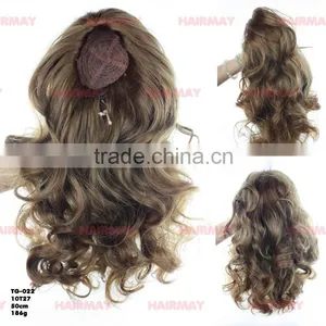 Cute Curly Hair Ponytail,loose Loope Hair End,permanent Hair thumbnail-1