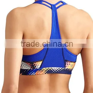Woman Jogging Wear Printed Bra Top Trendy Gym Bralette thumbnail-2