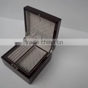 Exquisite Wooden Jewelry Box in High Glossy Finish thumbnail-5
