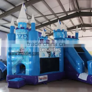 Frozen Castle Bounce House Five in One Combo, Kids Amusement Park thumbnail-6