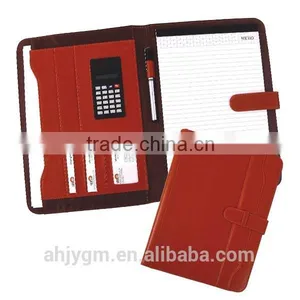 New Design 33*25cm Black/Brown Color PVC& Oxford Agenda/Note Book. thumbnail-1