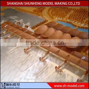Custom Wooden Airport Scale House Model/architectural Scale Model Making Service thumbnail-2