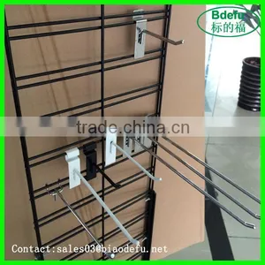 Chroming Slat Wire Panel Metal Grid Mesh Wall Panels Display Metal Grid Panel thumbnail-1