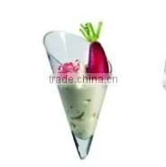 CH78-85125 160ml Oblique Conical Cups Disposable Clear Goblet Cup Ice Cream Cup Pudding Cup thumbnail-1