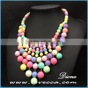 Top Quality Wholesale Fashion Rainbow Bead Stones Hot Fashion Necklace thumbnail-3