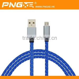High Quality Braided Usb Metal Cable Colorful Round Copper Cable Price per Meter for Samsung 8pin Micro Usb Cable thumbnail-4