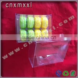 8 Pcs Customized Macaron Box Clear Plastic Printed With PET Inner Trays Food Industrial Use and Grade Plastic Type 5 Macaron thumbnail-1