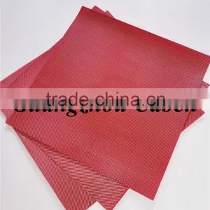 Excellent High Grade Beautiful 3k Red Glossy Twill Clear Epoxy Fiberglass Sheets Price for Decoretion thumbnail-6