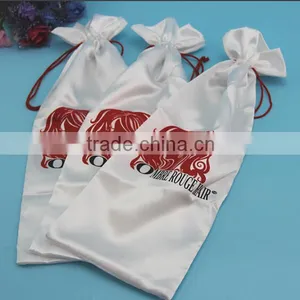 China Luxury Colorful Satin Hair Bundles Packing Pouch thumbnail-1