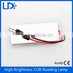Wholesale COB Chip Reading Light 5050 Smd Car Interior Light Dome Adapter DC12V 36smd Auto Led Panel Room Light thumbnail-3