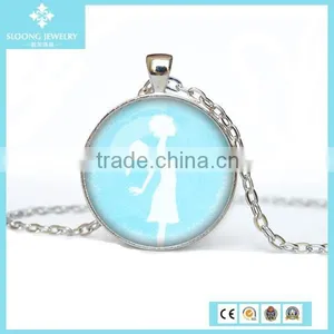 2015 New Trendy Charm Red Glass Pendant Best Friend thumbnail-6