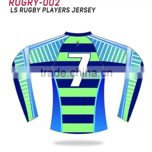 2016 Best Quality Custom Made Sublimated Rugby Jersey Sublimated Rugby Jerseys thumbnail-5