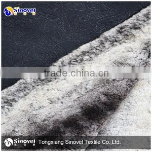 Garment Fabric With Fake Fur Overcoat Fabric thumbnail-1