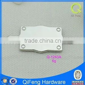 Q-1243A Handbag Metal Name Tag Silver Blank Plate for Bag ,clothing thumbnail-1