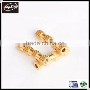 M3X22 Long Straight Brass Knurled Threaded Inserts Nut thumbnail-2