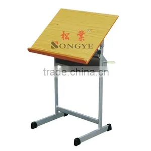 Drawing Desk,school Furniture;DESK AND CHAIR;CLASSROOM FURNITURE;DRAW DESK thumbnail-1