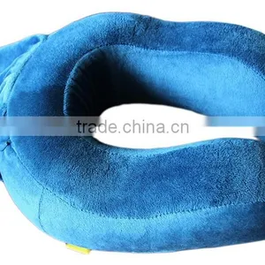 Foldable Memory Foam Travel U Shape Neck Pillow With Portable Bag thumbnail-2