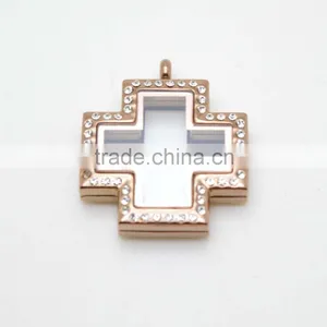 Best Selling Cross Floating Lockets for Sale thumbnail-3