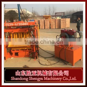 120th Canton Fair Star Product QT4-30 Diesel Engine Manual Concrete Block Making Machine Vibration Cement Brick Machine Price thumbnail-3